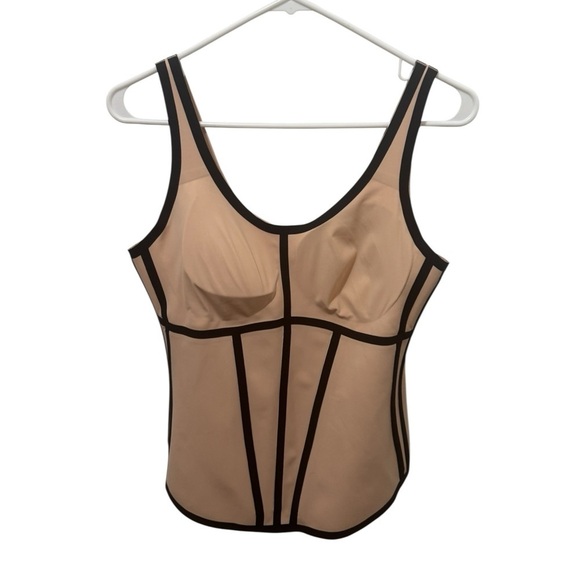 HONEYLOVE Boldness Tank Fig Black Shapewear Waist Cincher Curvy Control Size L - Picture 2 of 4